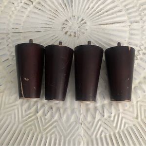 Set of 4 Wood Furniture Legs Round 2.5” wide - Chair Legs Replacements